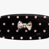 pink PINEAPPLE [2EA 1SET] POLKA DOT ribbon HAIRPIN_black