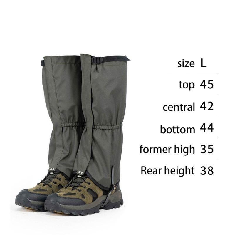 Waterproof Leg Gaiters Adjustable Snow Boot Gaiters Warmer Shoes Cover for Hiking, Walking, Hunting, Mountain Climbing