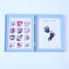 Baby Hand & Footprint Ink Pad Frame: 100-Day Full Moon Souvenir for Capturing Baby's Handprints & Footprints.