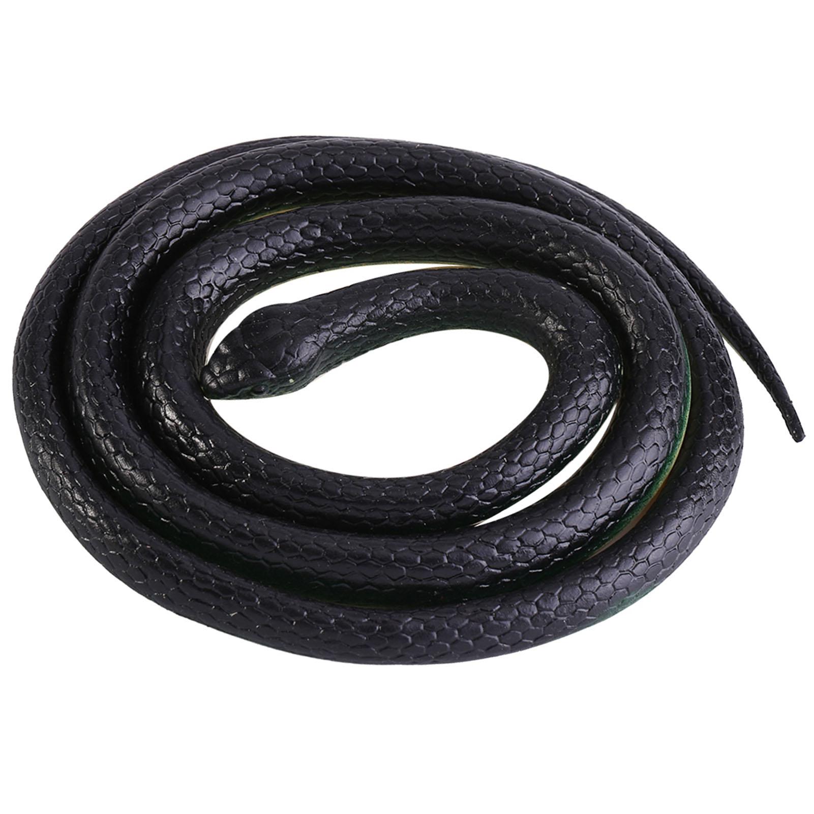 

1Pc 130cm Long Realistic Soft Rubber Snake Garden Props Funny Joke Prank Toy Gift Hot