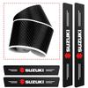 High-quality Carbon Fiber Car Door Sill Protector Sticker For Suzuki Jimny Samurai Vitara Swift Baleno Ignis Splash Kaiser Swace