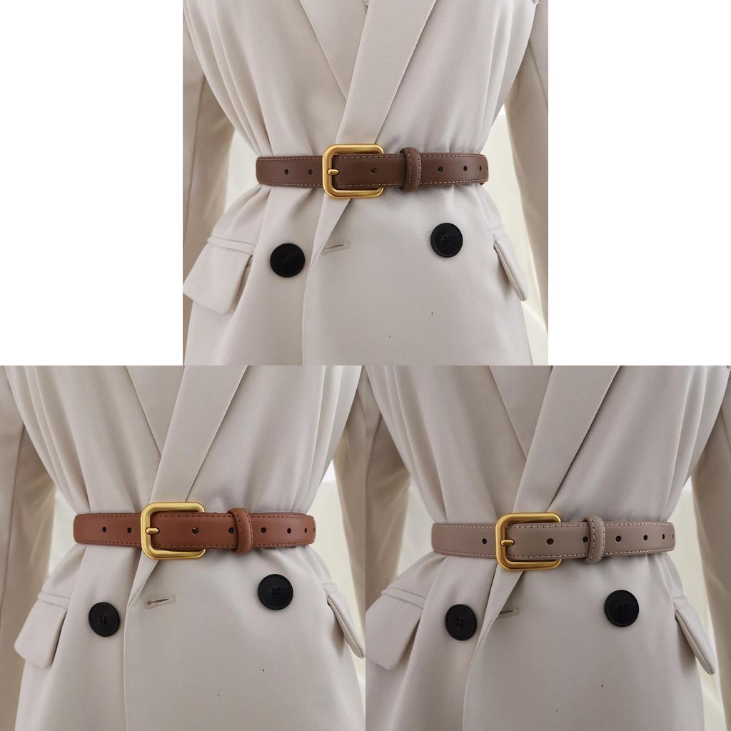Genuine Leather Womens Belt With Alloy Buckle For Casual And Office Wear