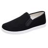 Old Beijing cloth shoes men's wormwood breathable one-pedal wear-resistant and non-slip black work shoes platform lazy shoes large size shoes