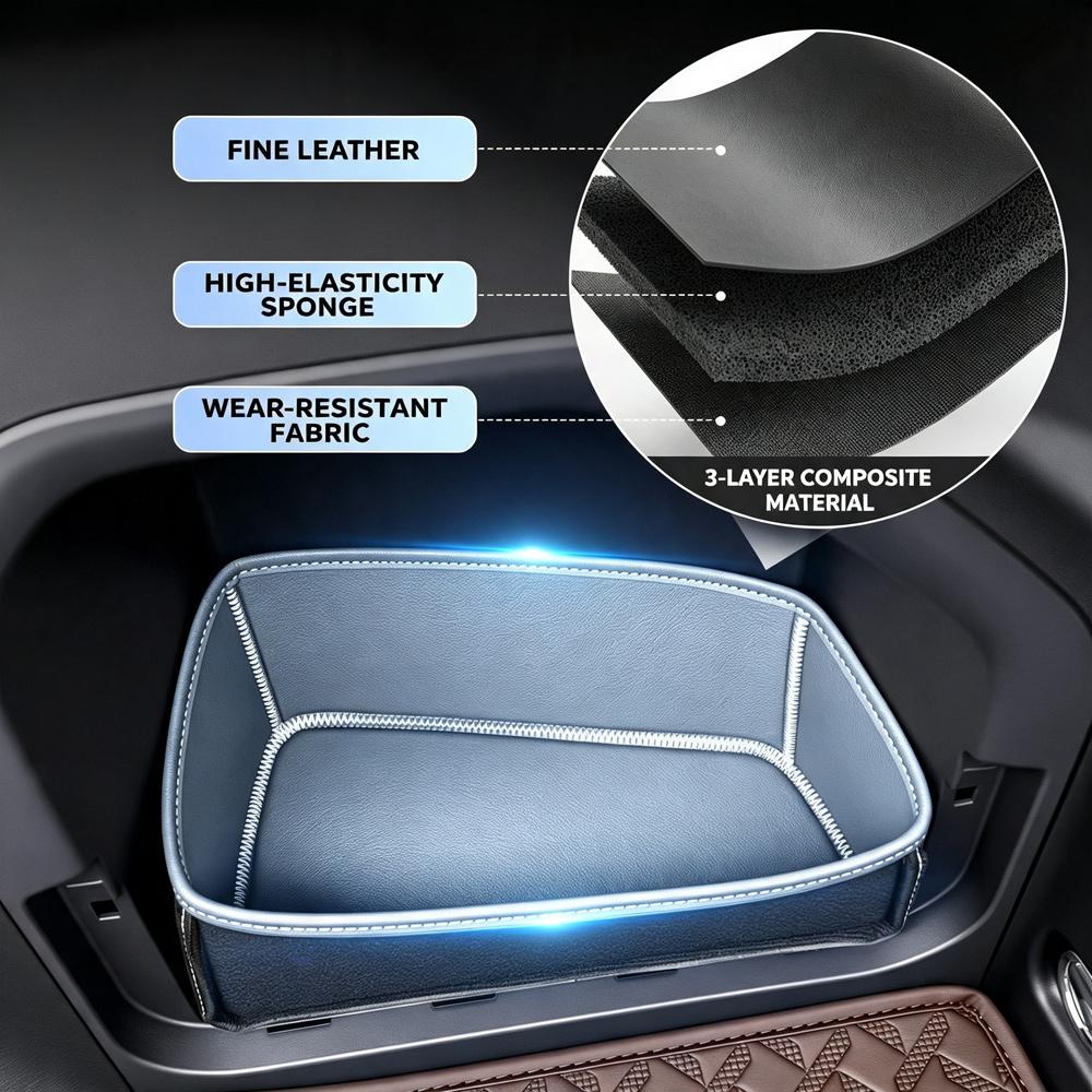 Premium Side Door Storage Pocket For Toyota RAV4 2026 2027 2028 Blue Door Panel Organizer Box Car Interior Accessories