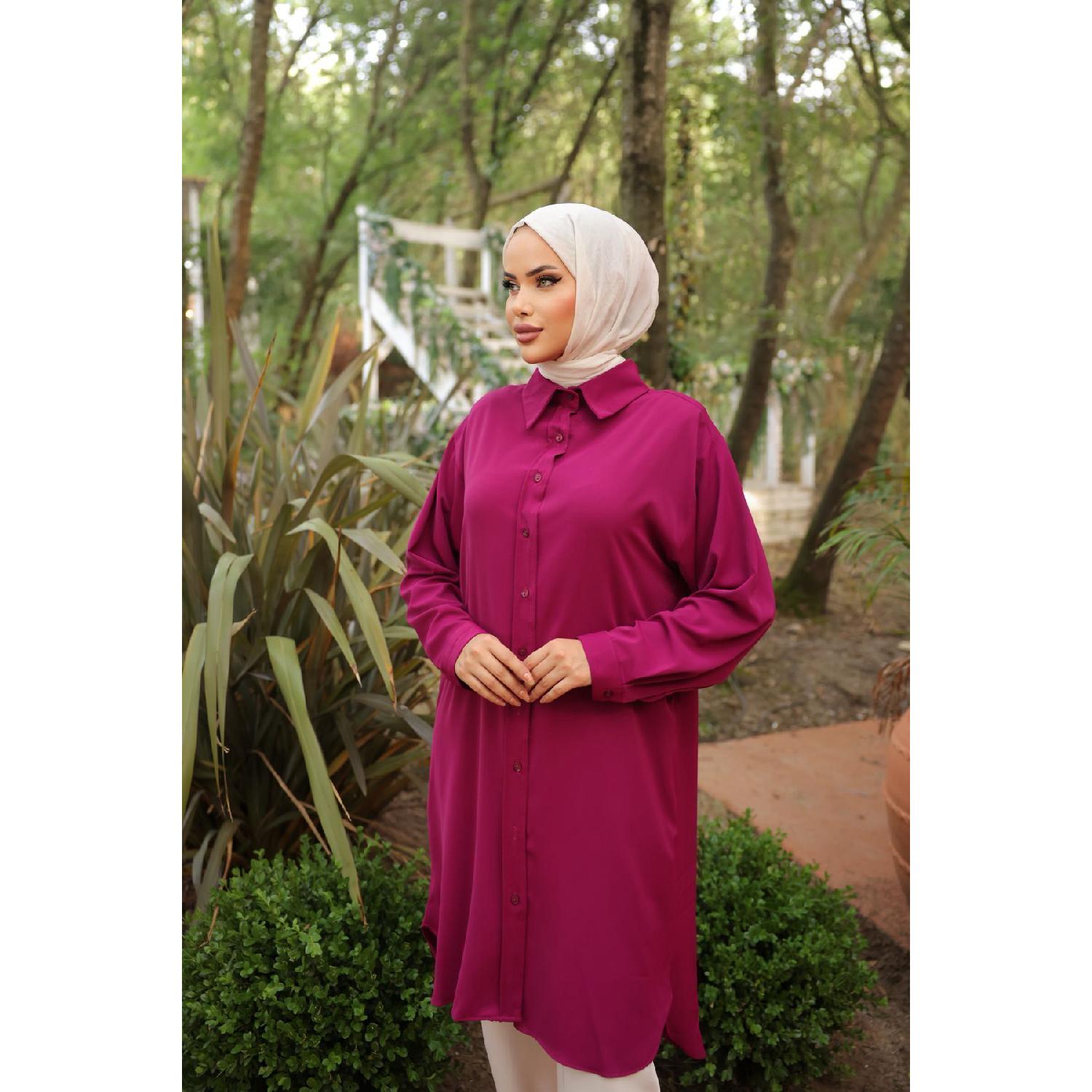 

Женская шелковая рубашка в хиджабе Дубай 38 белый