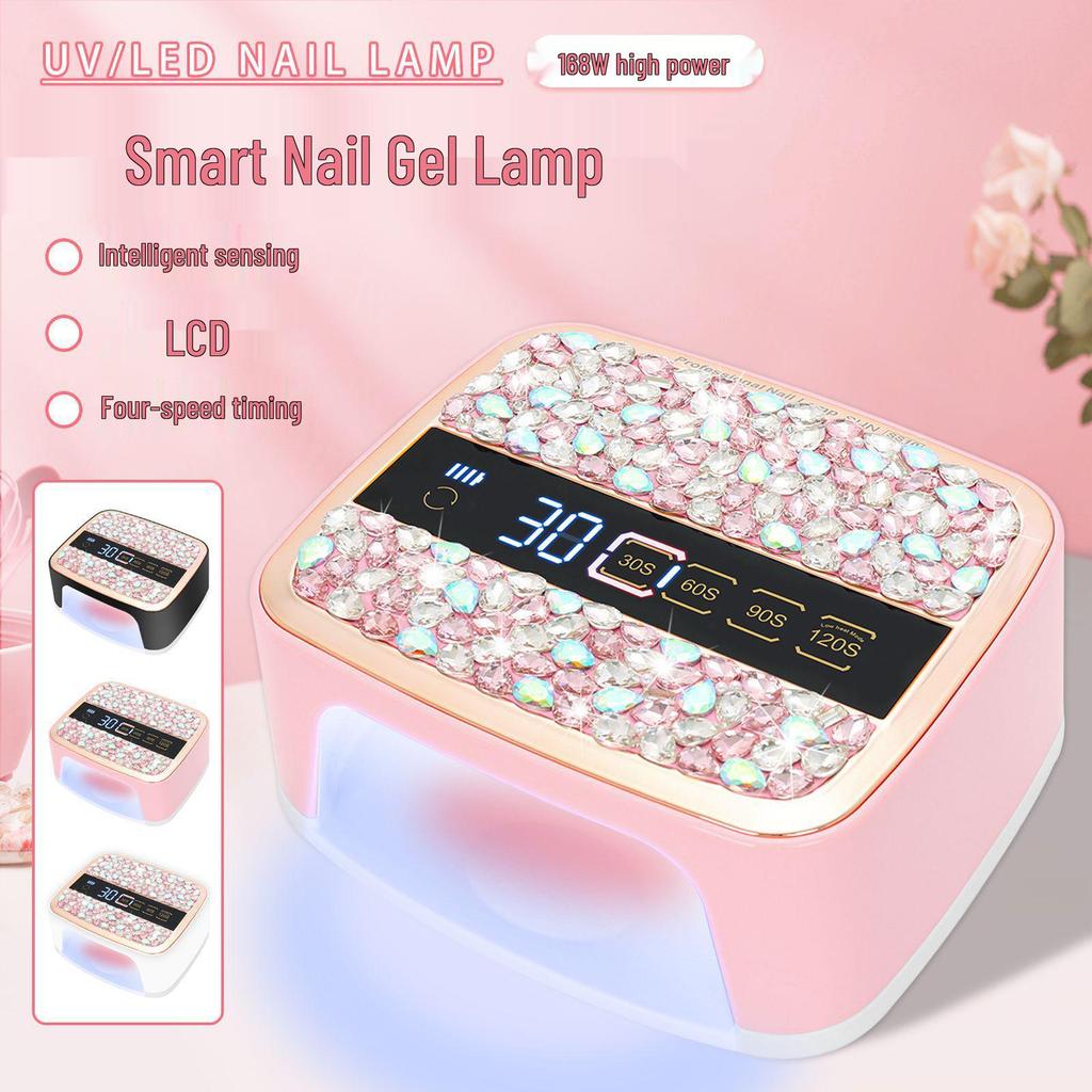 SS10 168W Rechargeable Nail Lamp - High-Power, Quick-Dry Curing for Nail Salons