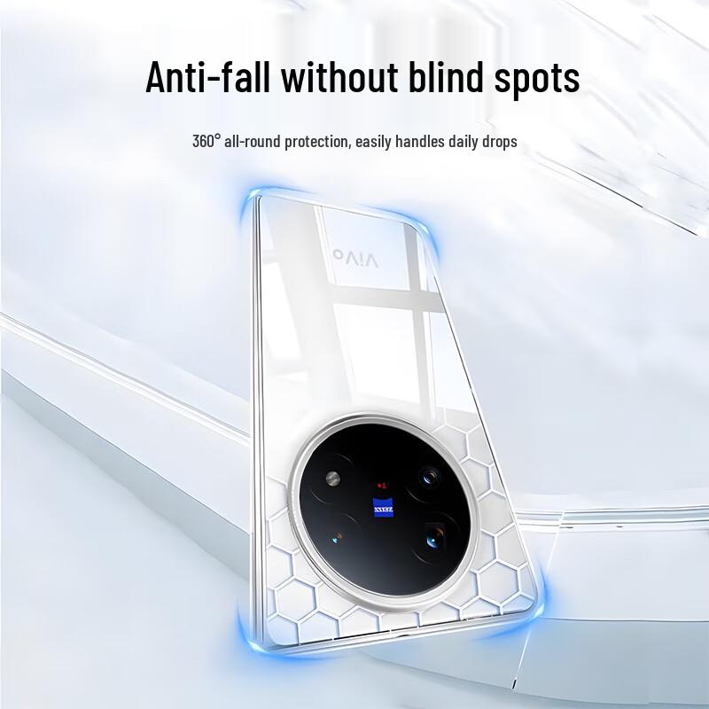 Smorss Vivo X Fold 5 Transparent Full-Coverage Phone Case