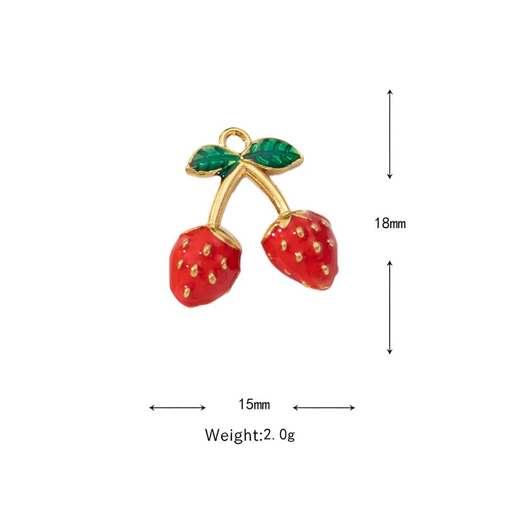 Stainless Steel DIY Jewelry Accessories: Lemon, Watermelon, Bell Pepper Drip Oil Pendant for Necklace or Earring