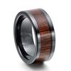 Titanium Steel Wooden Grain Ring With Resin Coating For Men And Women Fashion Jewelry