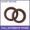 Oil Seal Seal Ring Rotary Shaft Seals FKM Rubber 35x48x10mm Brown 2Pcs