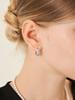 Geigerjewelry 18K Gf Zirconia Bold One-Touch Ring Earrings Gi8Kpee064