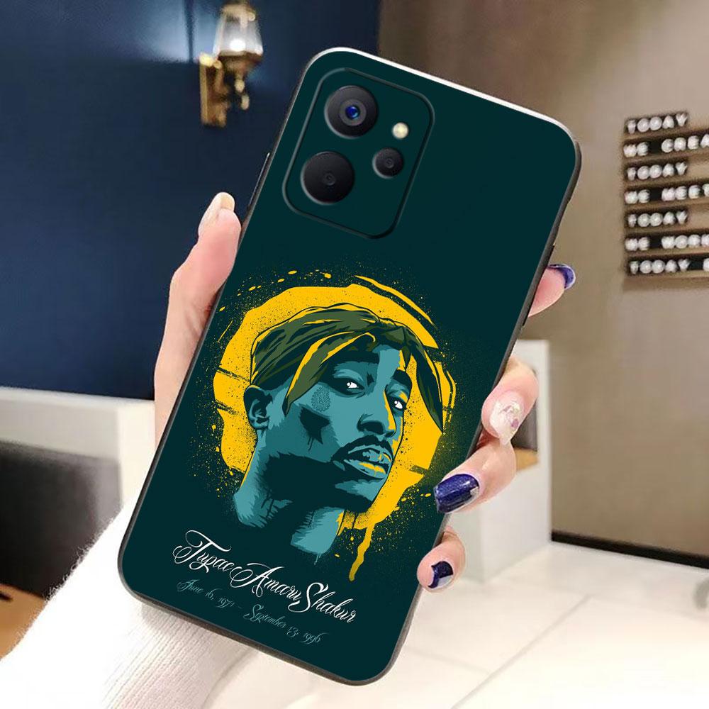 Rapper 2pac Tupac Yinuoda Phone Case For Realme C75 C71 C65 C63 C55 C53 C35 C33 C30 C21 C11 7 6 5 GT NEO 2 NARZO 50 X50 50I Case