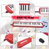 Beginner's Melodica, 32-Key Melodica for Kindergarten (Red)