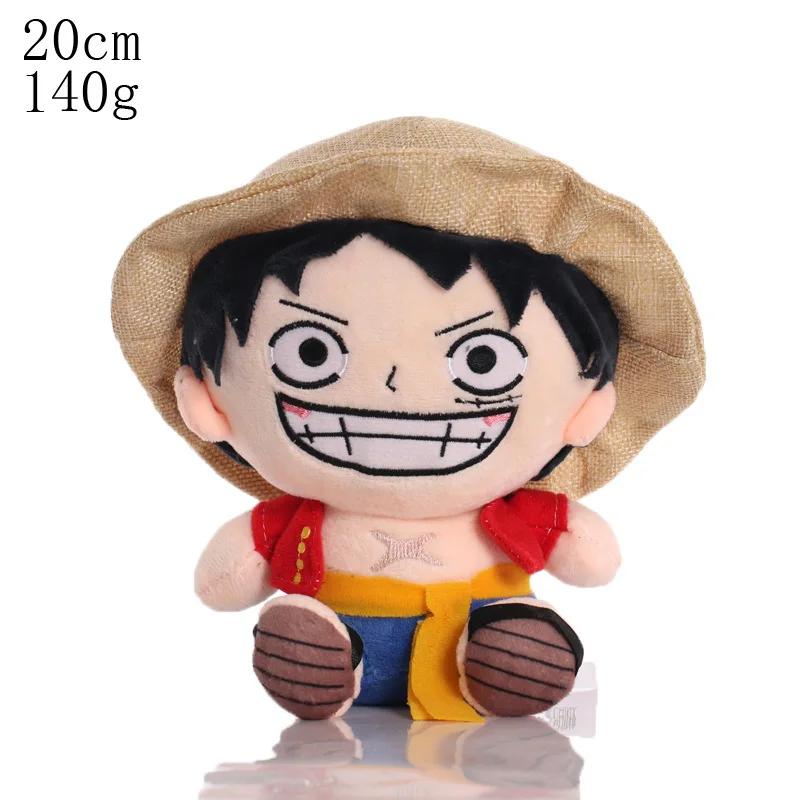 *Hot  Anime 25Cm Onepiece Plush Toys Cartoon Figure Luffy Chopper Ace Roronoa Zoro Cute Stuffed Doll  Xmas  Birthday