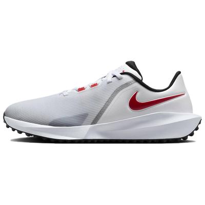 Infinity G Comfortable And Lightweight Abrasion Resistant Breathable Low Top Golf Shoes Unisex White Red FN0565-101
