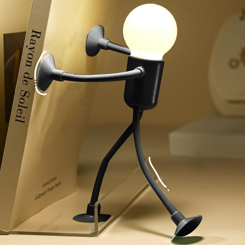 Funny Sportsman Night Light Versatile Lamp Creative Stretchable Silicone Nursery Table Lamp Kids Night Lights Cordless Lamp
