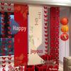 Hanging Double Happiness Cloth Banner for Wedding and Engagement Decor In Living Room or Hotel