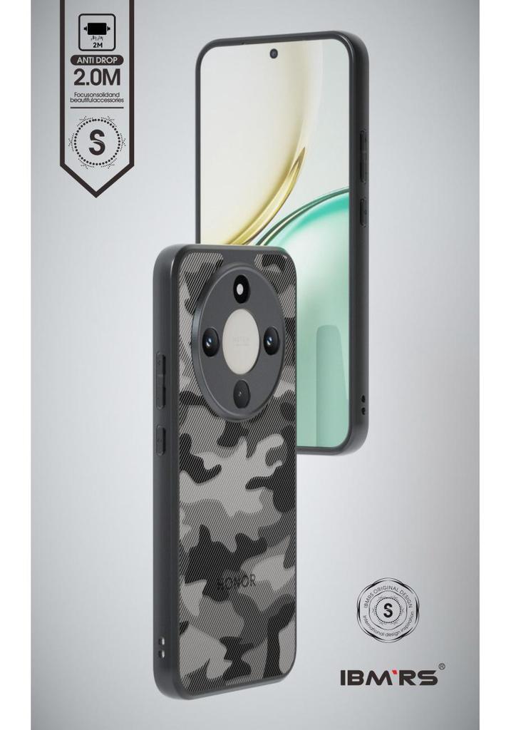 Rugged Camo Case with Lanyard for Honor Magic8 Lite/X9d/X70