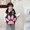 Adorable Cat Paw Design Cartoon Student Backpack For Kids In Sweet Colors And Styles