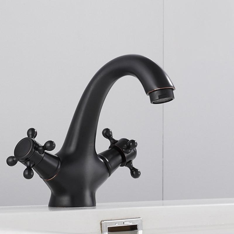 Badezimmerarmatur 4 Zoll Waschtischarmatur 2-Griff Centerset Badezimmerwaschbeckenarmatur