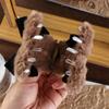 Soft Plush Shark Clip Hair Clip Large Hair Crab Clip Temperament Bow Plush Hair Claw  Girls