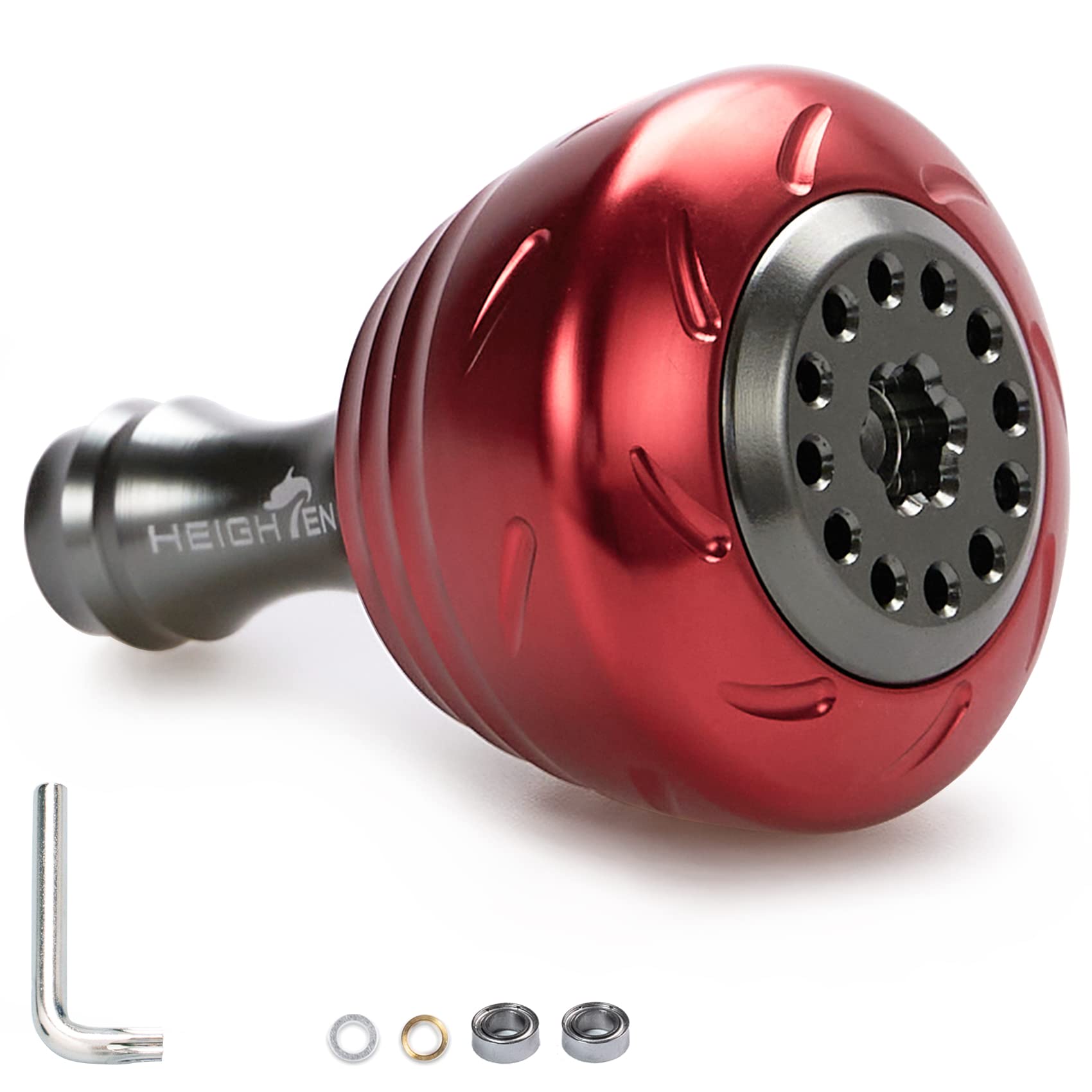 

HEIGHTEN 30мм Ручка катушки Кноб 4 цвета Shimano Daiwa Универсальный Тип A Тип S Серия барабанов (Shimano) (Daiwa) (красный) (196)