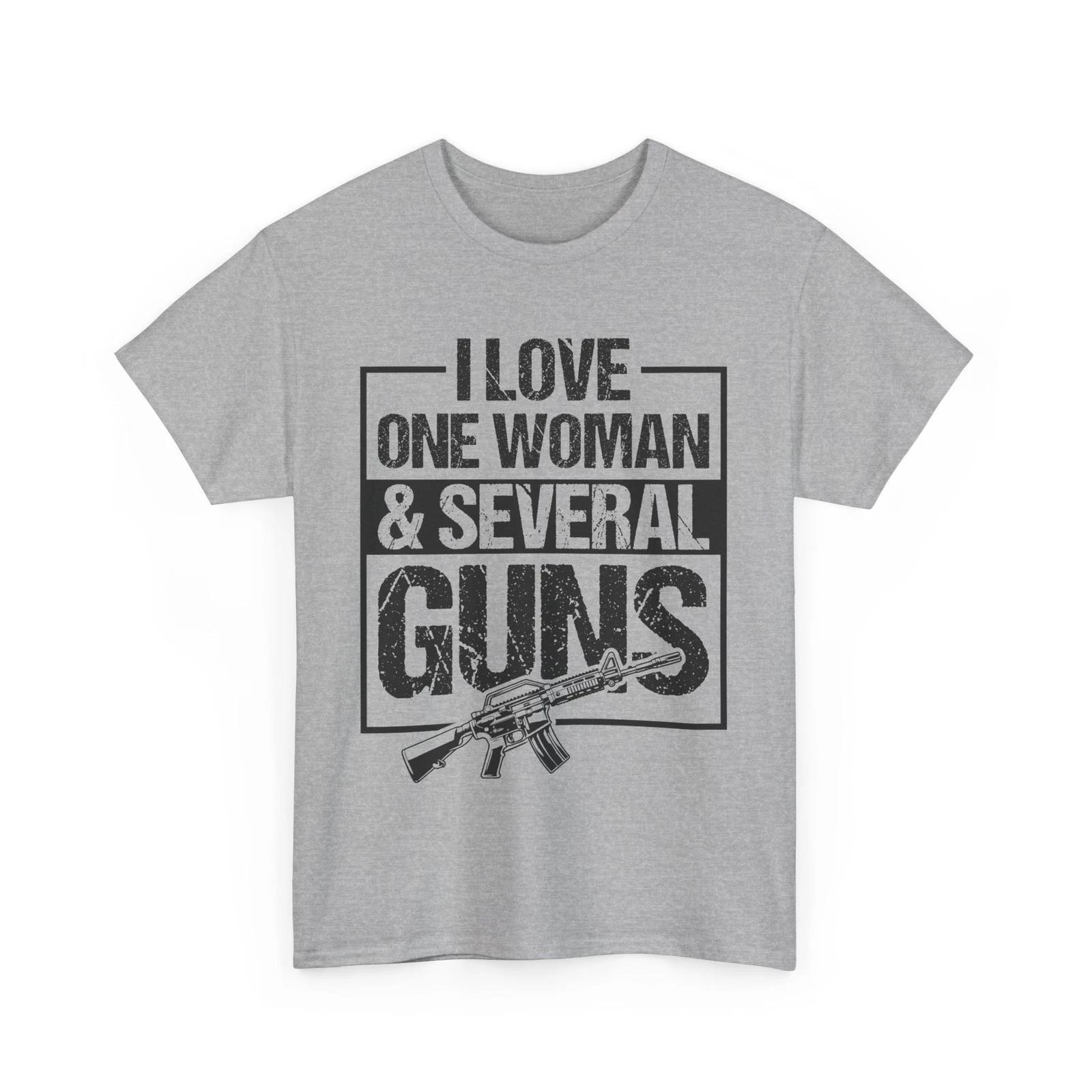 Military Grade Firearms T-Shirt | Tactical Guns Lover | I Love One Woman Shirt XL