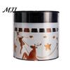 Solar Energy Garden Lights Outdoor Fence Light, Waterproof Projection Cute Snowman Xmas Patio Atmosphere Tree Decorative Metal Projector Wall