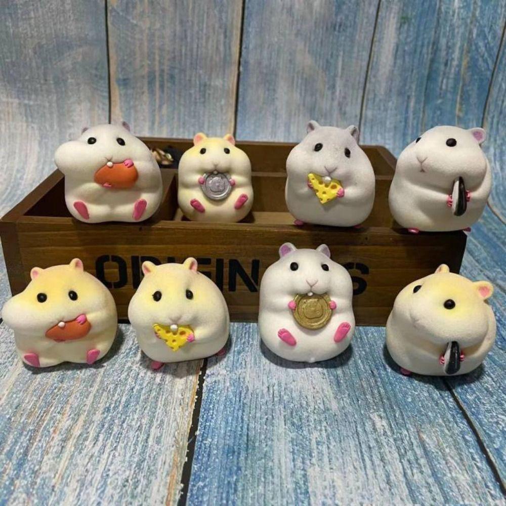 Figurine Car Accessories Auto Dashboard Model Car Oranments Hamster Action Figure Hamster Model Toy