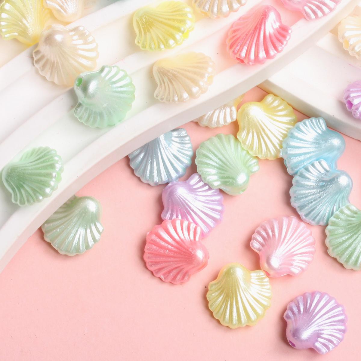 

100-200 шт. бантики-ракушки, свободные бусины, акриловые бабочки, подсолнухи для ожерелья, изготовления ювелирных изделий, браслеты «сделай сам», модные Shells/200pcs