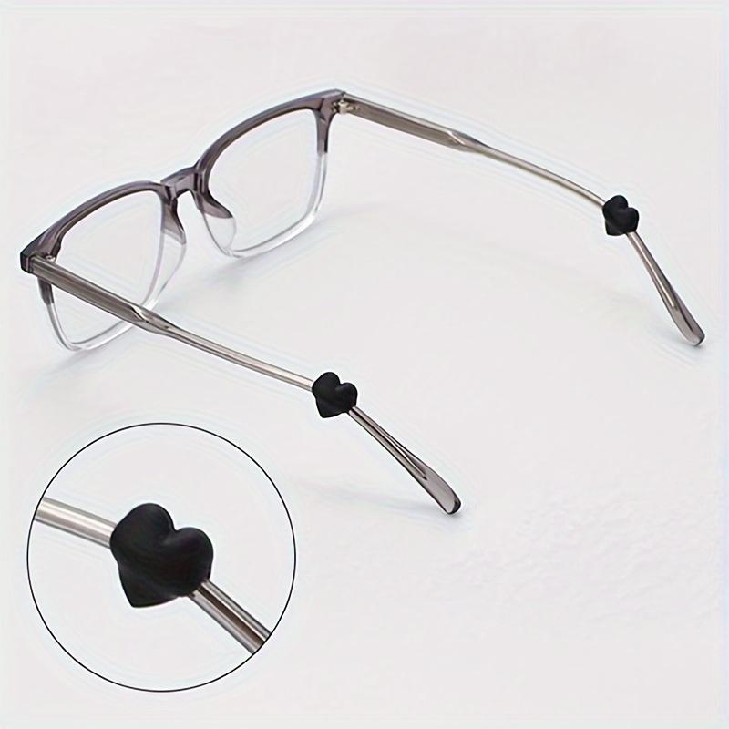 Heart-Shaped Silicone Glasses Ear Hooks - Non-Slip Sports Eyewear Retainers, Cute Love Design Glasses Holders for Active Lifestyles, Universal Fit