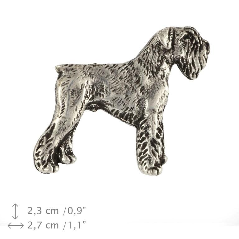 Schnauzer - Broche de cachorro em caixa de presente, alfinete elegante, alfinete de lapela para jaqueta da marca Art-Dog