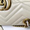 [Pre-Owned] Gucci GG Marmont Matelassé Mini Bag 'White' - Good #AX1QVC