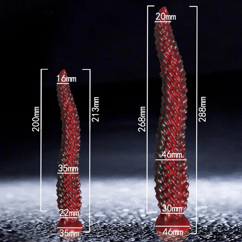 New Tentacle Anal Plug Long Thick Dildo Silicone Large Butt Plug Suction Cup Anal Toy Dilator Adult Toy Men Women