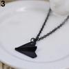 Men's Xmas Gift Jewelry Paper Plane Airplane Pendant Chain Charm Necklace