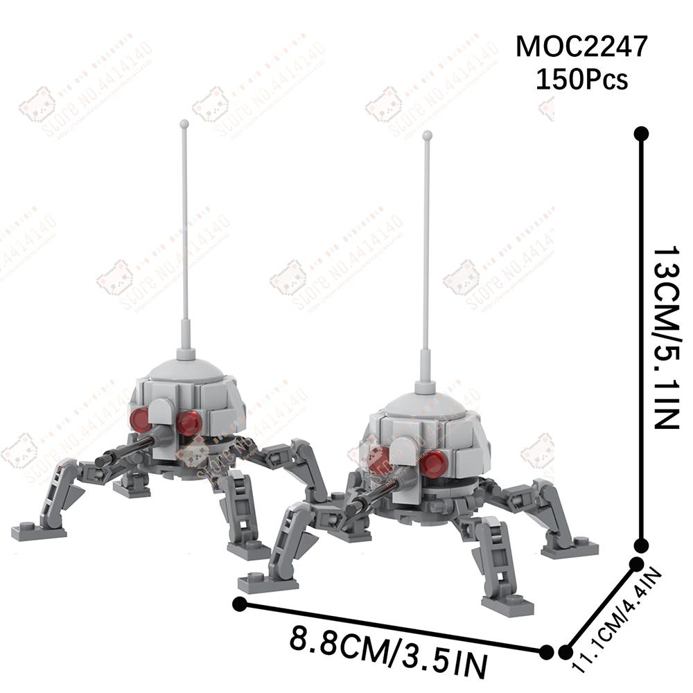 Межзвездные дроиды из фильма MOC Строительные блоки DIY Научно-фантастический Паук Разрушитель Боевой Робот Модели Кирпичи Сборка Игрушки Для Детей Подарок