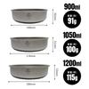 TITAN MANIA Bowls All sizes stack neatly perfect for solo and outdoor Includes a storage bag - together. Lightweight, camping, camping, activities.