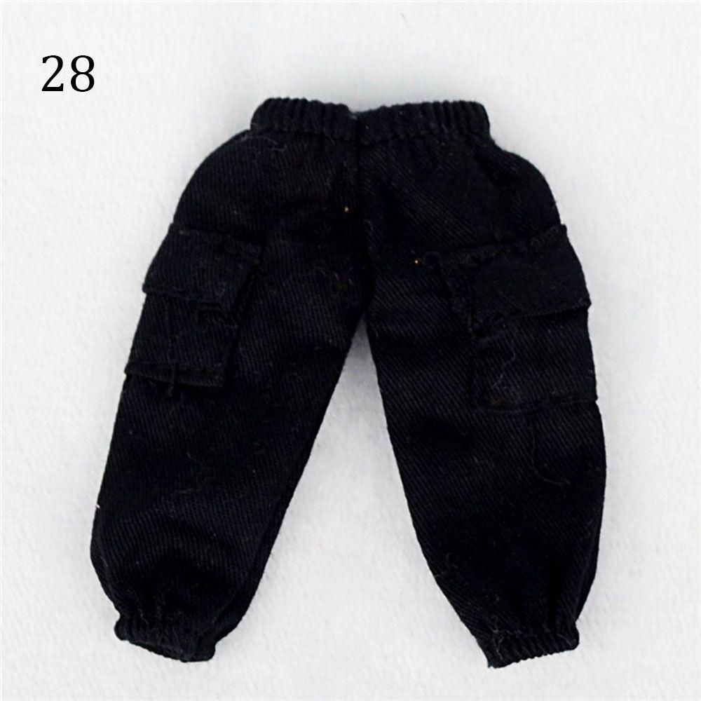 1/12 Doll Fashion Ripped Pants Doll Jeans 12~16cm Doll Coat Cool Jeans Jackets Doll Pants Shorts Clothes Accessories Kids Gift