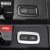 Stainless Steel Car Rear Door Electric Trunk Switch Button Frame Cover Trim Stickers For Volvo XC60 2018 - Accessories