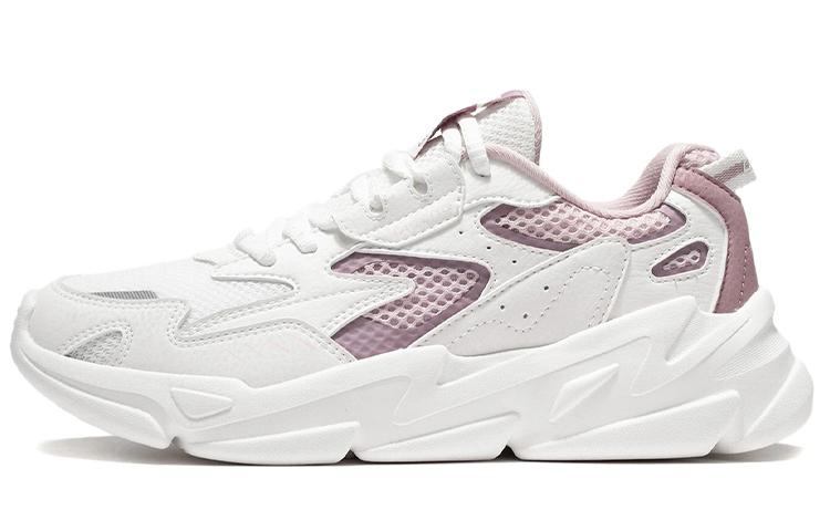 Li Ning Still Shadow Низкие Спортивные Повседневные Кроссовки Женские Бело-Фиолетовые AGLS054-3 37