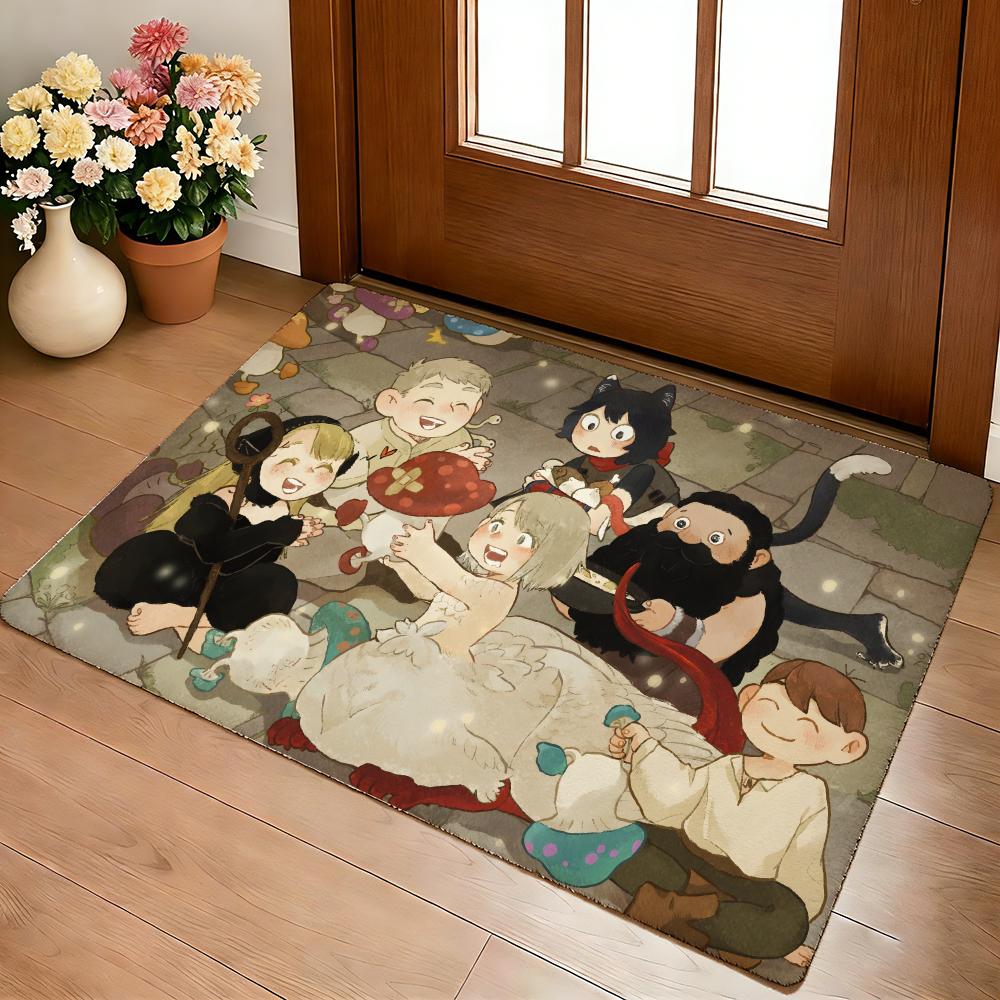 Anime Hot D-Delicious In D-Dungeon Floor Mat Cozy Flannel Soft Thick Non-Slip Mat For Living Room Bedroom Kitchen Decor Rugs