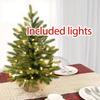 Vánoční stromek dekorace bytová dekorace novoroční dekorace vánoční borovice vestavěná LED umělý stolní malý vánoční stromek