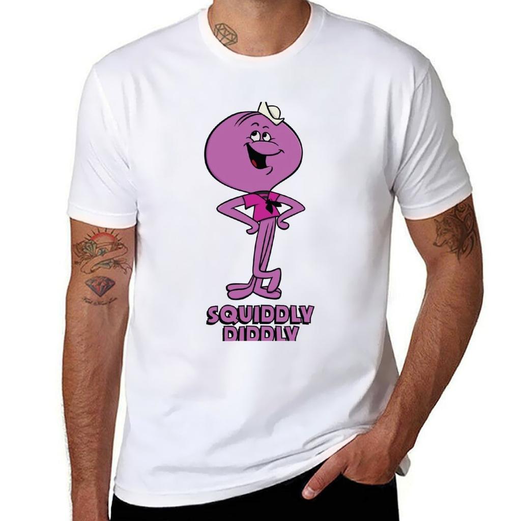 Squiddly Tshirt Fashion Print Casual Short Sleeve
