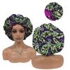 Double Layer Satin Bonnet Pattern Custom Bonnets Silk logo Woman Sleeping Hair Bonnet