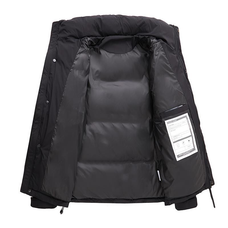 Winter Fashion White Duck Down Down Thickened Waterproof Fabric Men's Stand-up Collar Trend