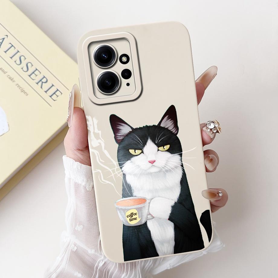 For Xiaomi Redmi Note 12 12s 12R 12 Pro Phone Case Soft Matte Silicone Capa For Redmi 12c 12 4G 5G Goothic Style Back Cover