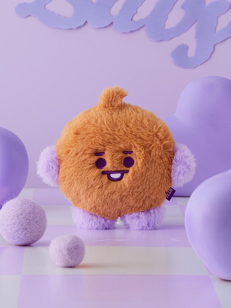 Line Friends BT21 SHOOKY BABY Fluffy Standing Plush Doll