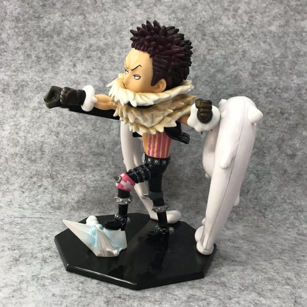 20cm Anime One Piece Figure Q Version Charlotte Katakuri King of Artist Action Figure Model Toy Desktop Birthday Decoration Gift