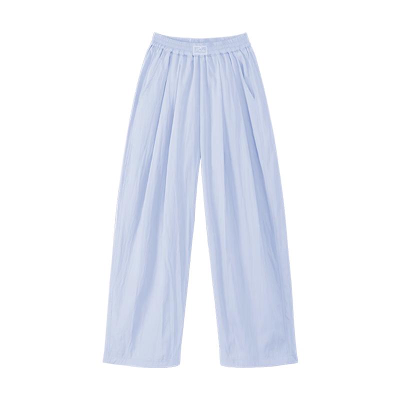 Girls  Breathable Lightweight Draped Wide-Leg Long Pants 150