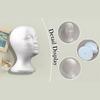 Foam Head Women Head Mannequin for Wigs Styling Beauty Supplies Display Rack Accessories for Travel Cosmetology Beginners Salon